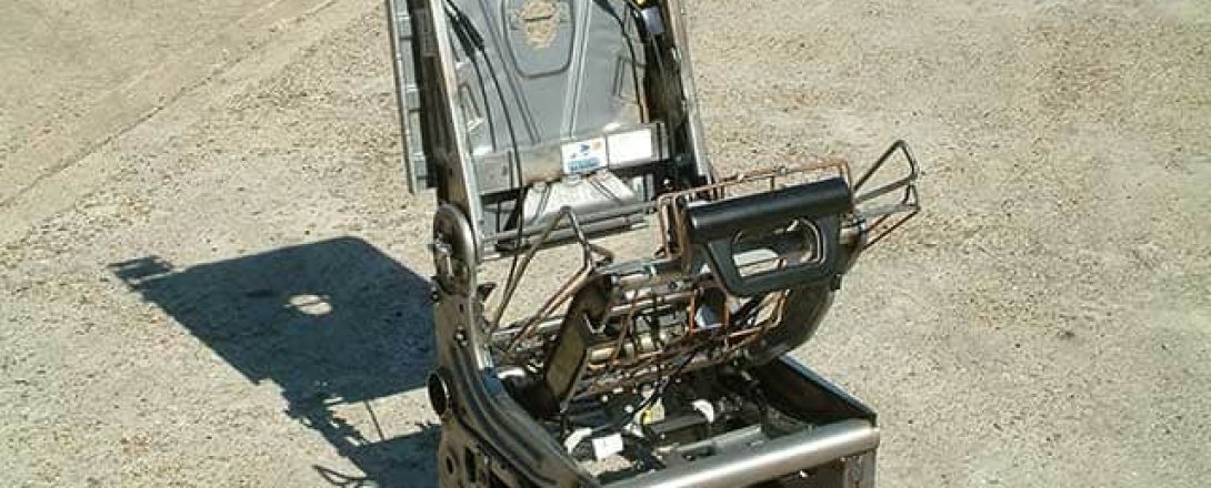 car seat sample automotive custom metal work